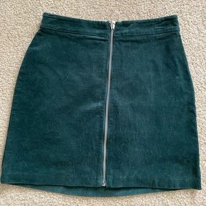 Corduroy mini skirt